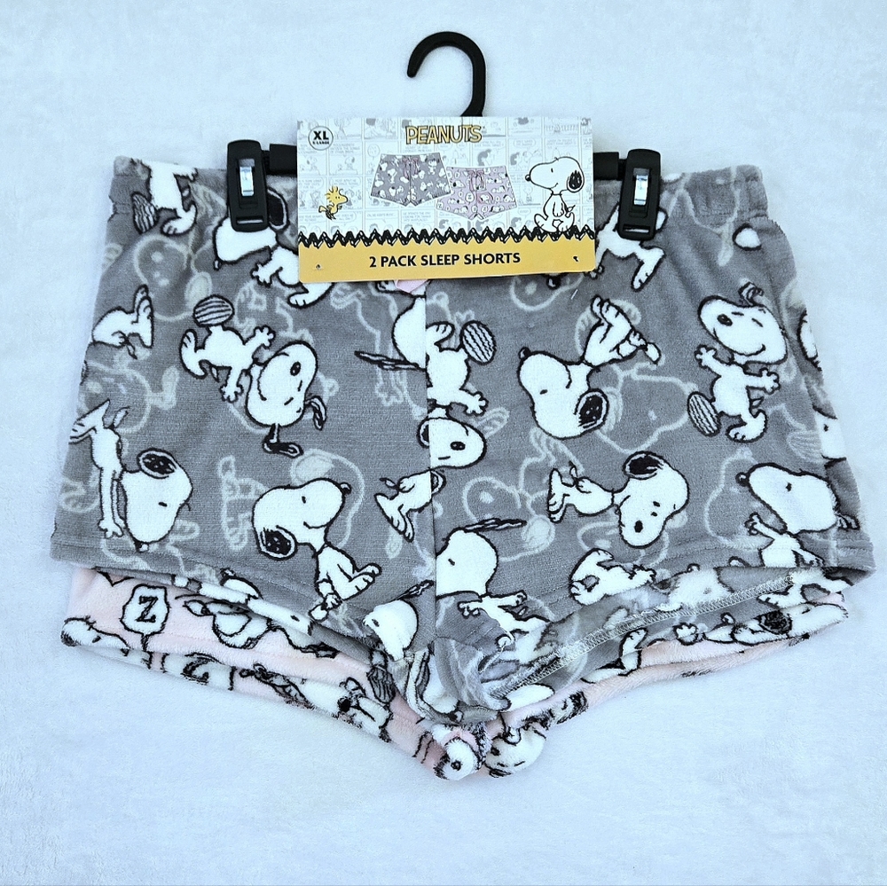 Peanuts🥜 Two✌️ Pack Fleece Sleep💤 Shorts🩳 - NWT
